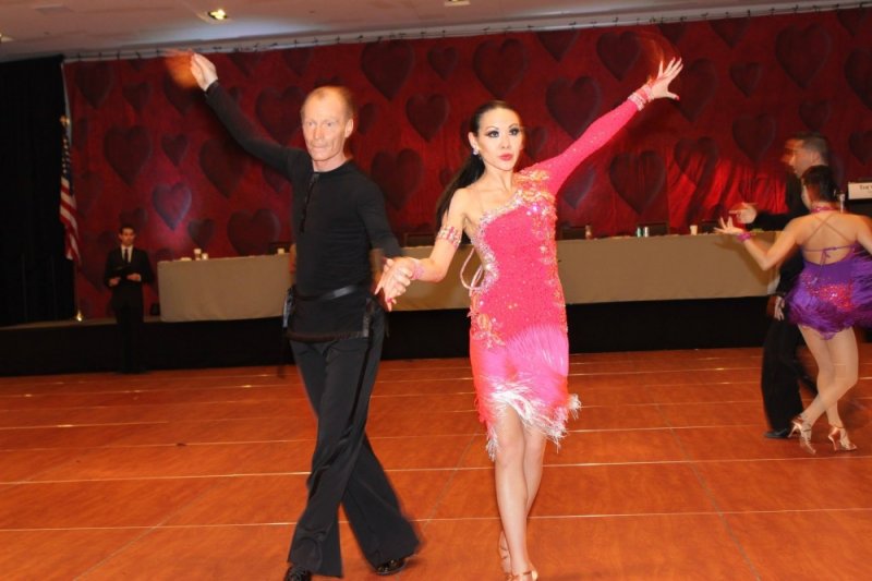 Ballroom Dance couple performing