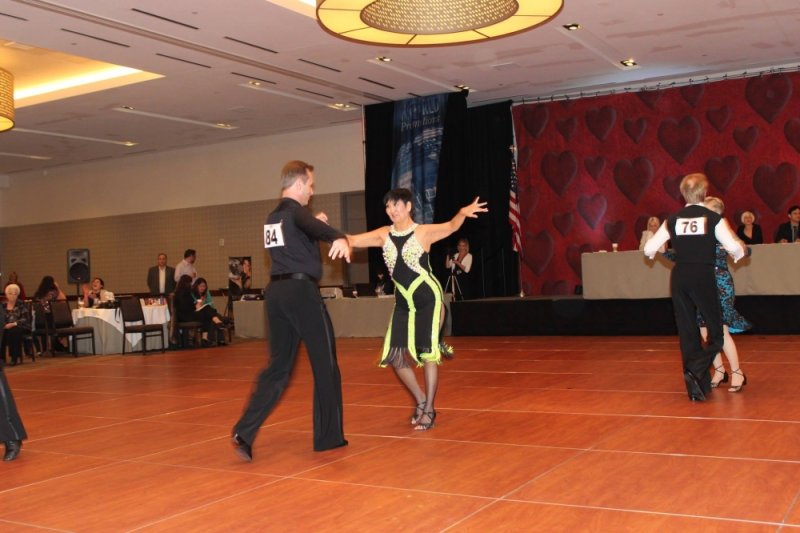 Couple competing at Texas STar Ball