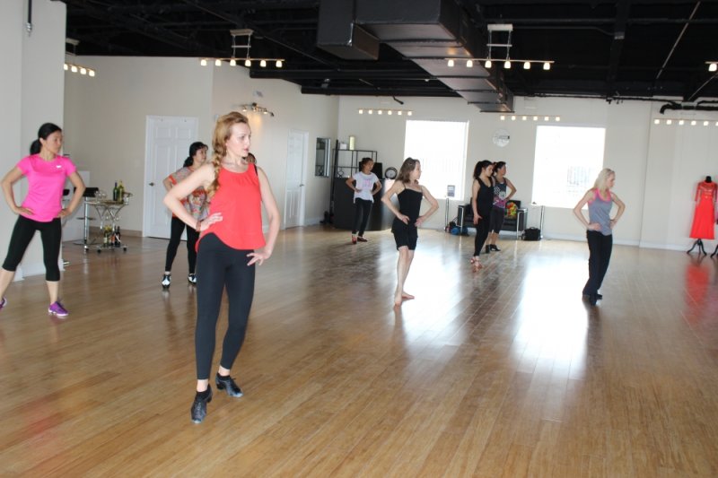 Dancers enjoying ballroom dancing